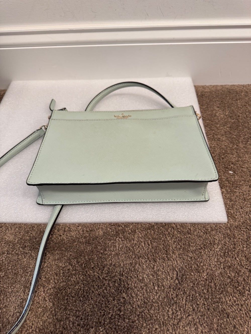 kate spade Mint Saffiano Crossbody Bag - Picture 5 of 8